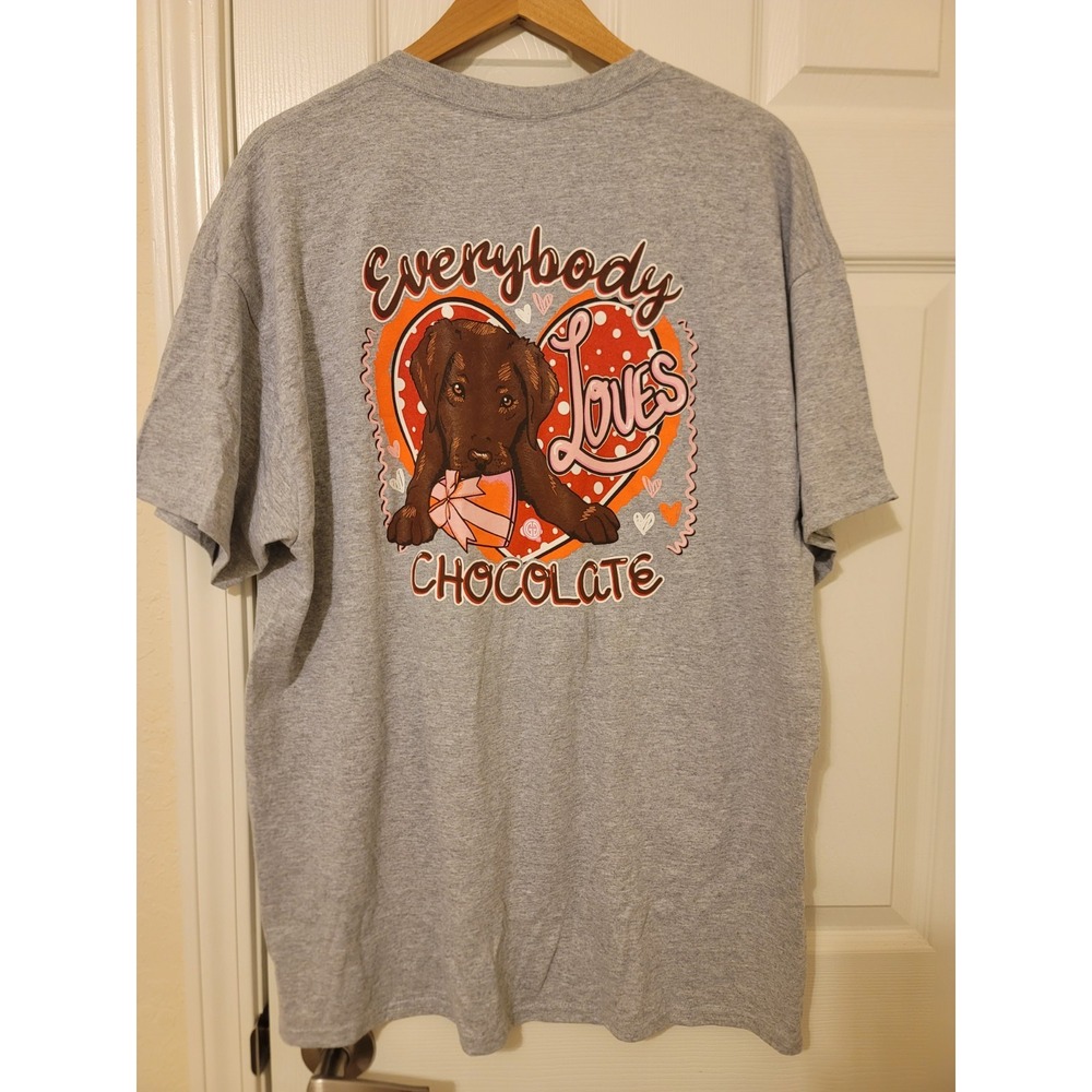 Love Chocolate-Sport Tshirt Grey Size XL